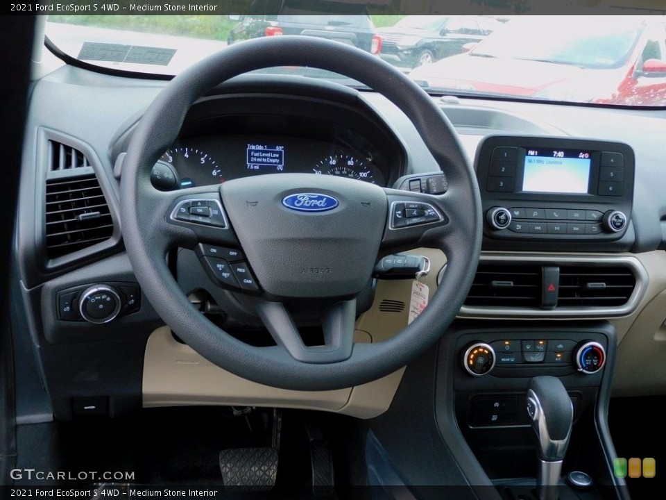 Medium Stone Interior Dashboard for the 2021 Ford EcoSport S 4WD #142923328