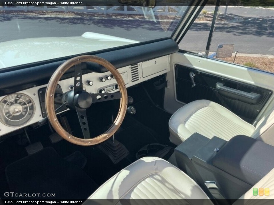 White Interior Dashboard for the 1969 Ford Bronco Sport Wagon #142923601