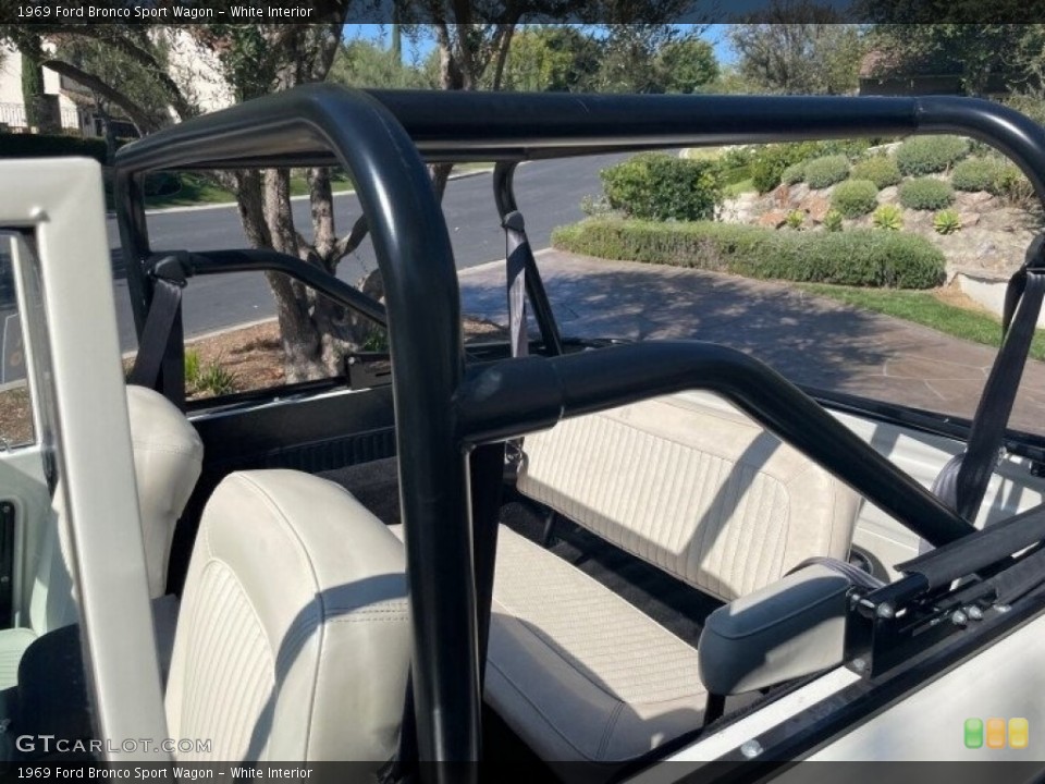 White Interior Rear Seat for the 1969 Ford Bronco Sport Wagon #142923748