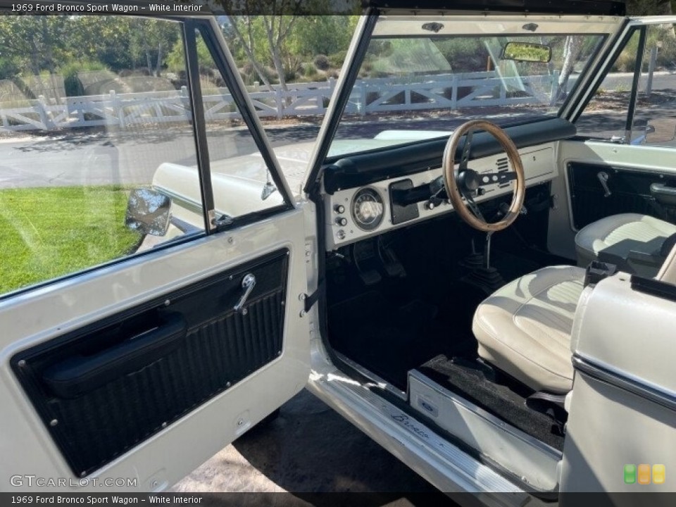 White Interior Door Panel for the 1969 Ford Bronco Sport Wagon #142923790