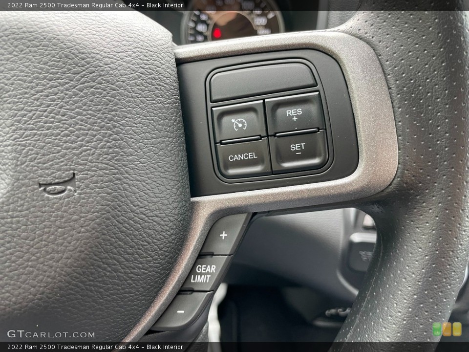 Black Interior Steering Wheel for the 2022 Ram 2500 Tradesman Regular Cab 4x4 #142928376