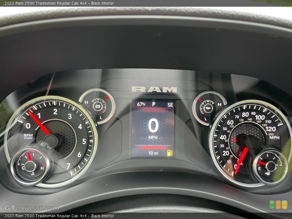 Black Interior Gauges for the 2022 Ram 2500 Tradesman Regular Cab 4x4 #142928394