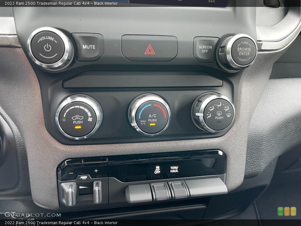 Black Interior Controls for the 2022 Ram 2500 Tradesman Regular Cab 4x4 #142928472