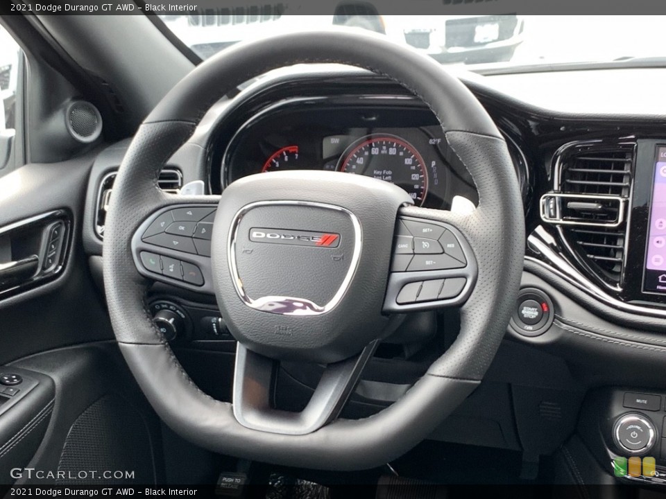 Black Interior Steering Wheel for the 2021 Dodge Durango GT AWD #142928928