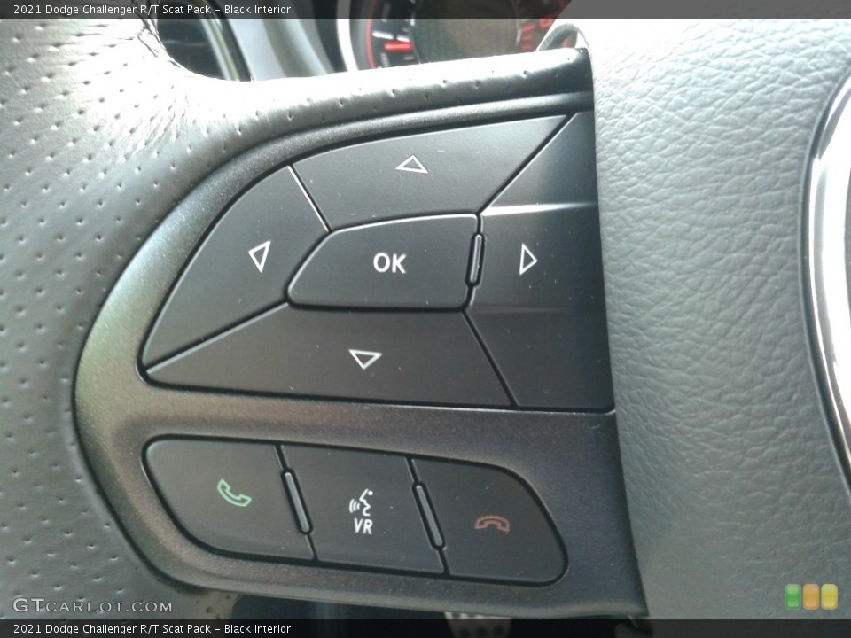 Black Interior Steering Wheel for the 2021 Dodge Challenger R/T Scat Pack #142929465