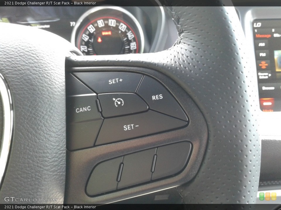 Black Interior Steering Wheel for the 2021 Dodge Challenger R/T Scat Pack #142929486