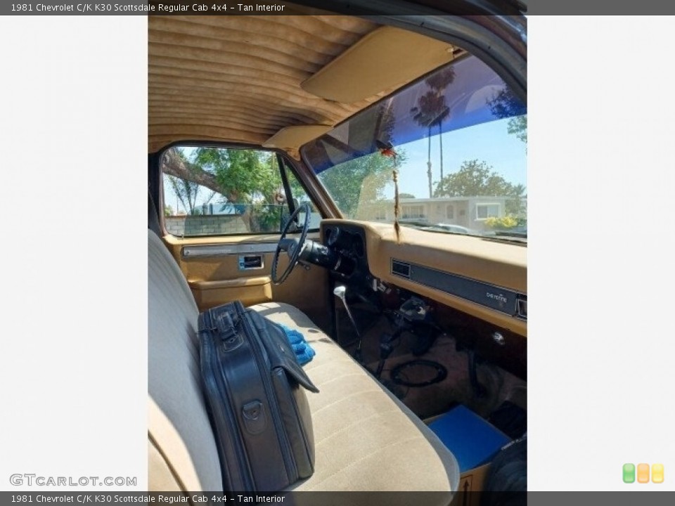 Tan Interior Front Seat for the 1981 Chevrolet C/K K30 Scottsdale Regular Cab 4x4 #142929903