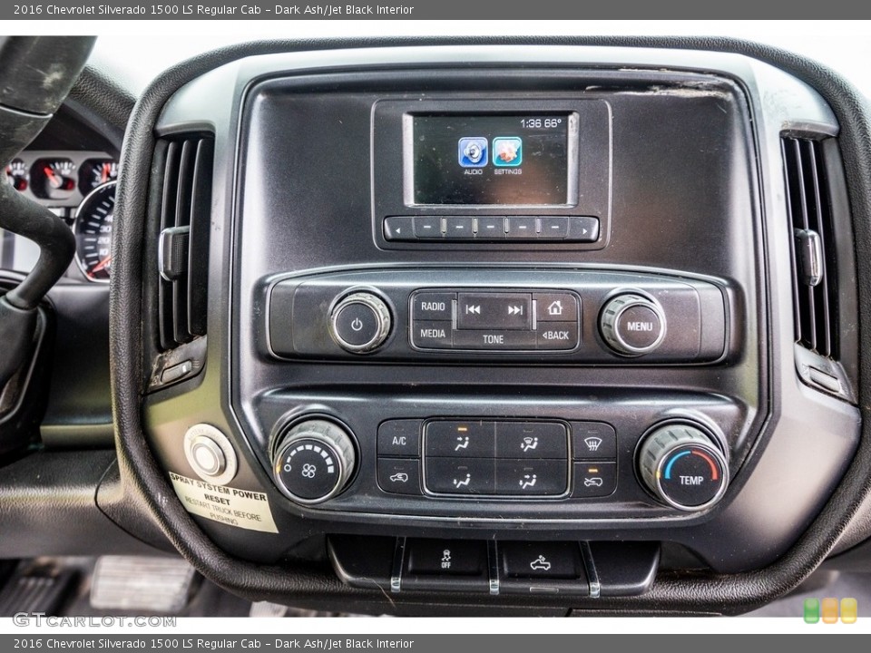 Dark Ash/Jet Black Interior Controls for the 2016 Chevrolet Silverado 1500 LS Regular Cab #142934769