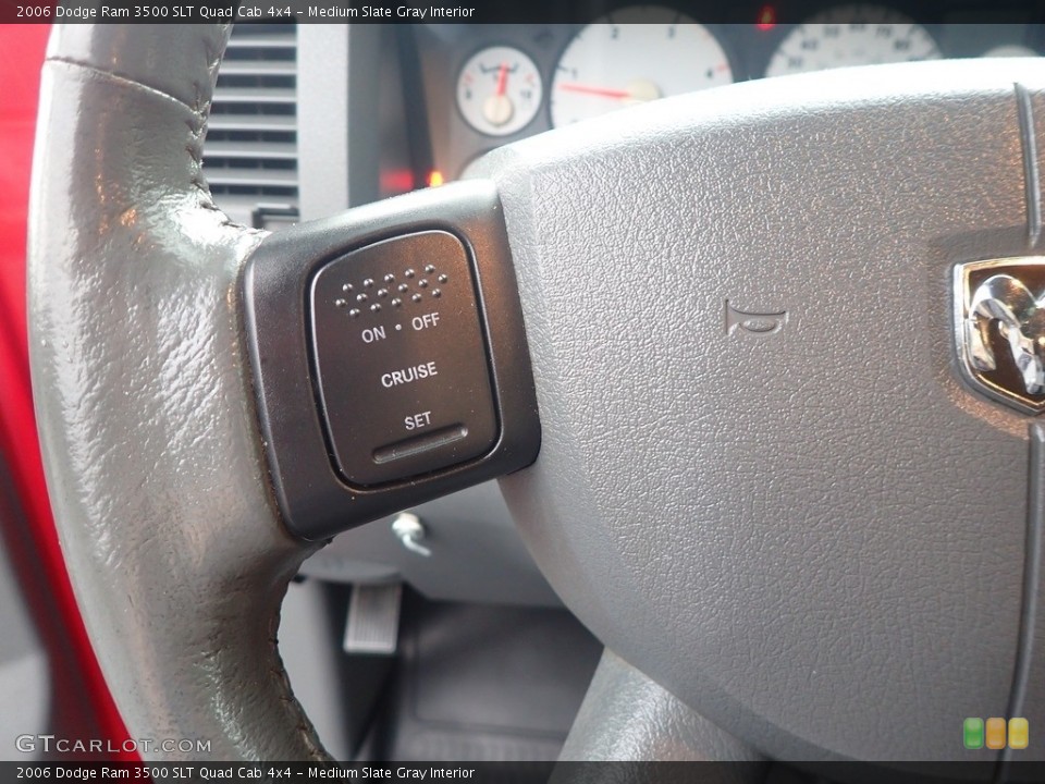 Medium Slate Gray Interior Steering Wheel for the 2006 Dodge Ram 3500 SLT Quad Cab 4x4 #142937316