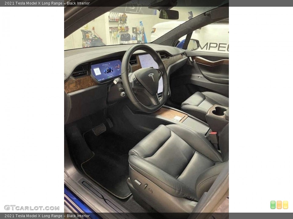 Black 2021 Tesla Model X Interiors