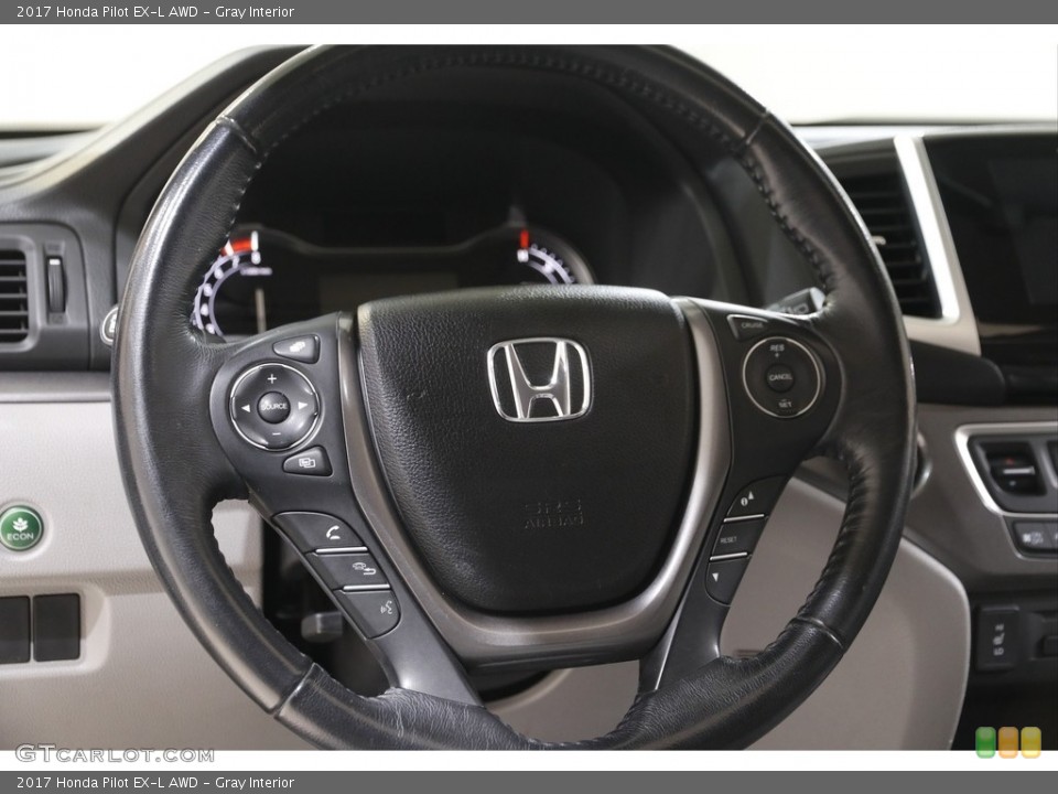 Gray Interior Steering Wheel for the 2017 Honda Pilot EX-L AWD #142944236