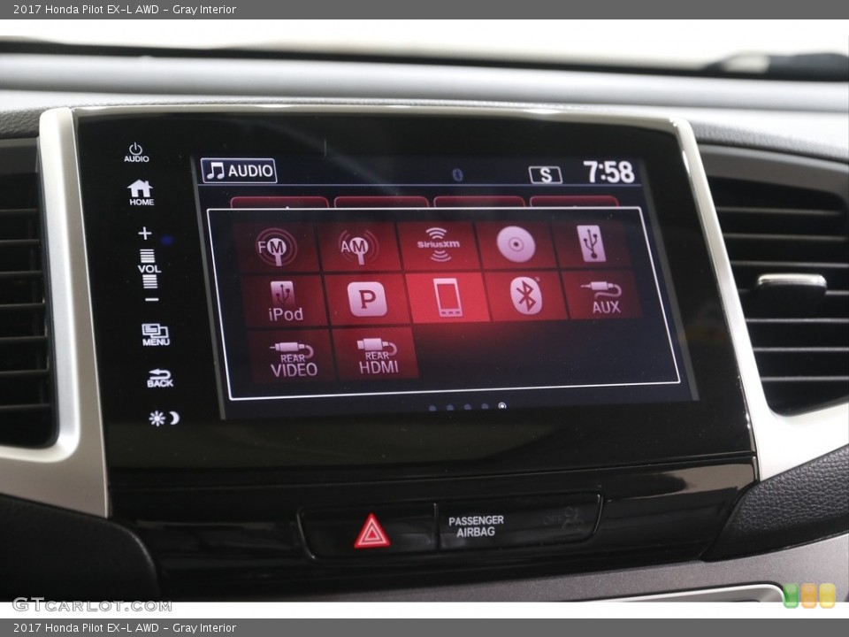 Gray Interior Controls for the 2017 Honda Pilot EX-L AWD #142944296