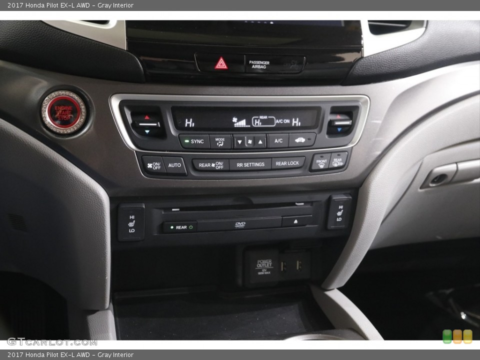 Gray Interior Controls for the 2017 Honda Pilot EX-L AWD #142944329
