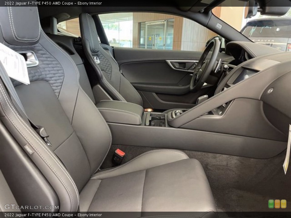 Ebony Interior Photo for the 2022 Jaguar F-TYPE P450 AWD Coupe #142945395