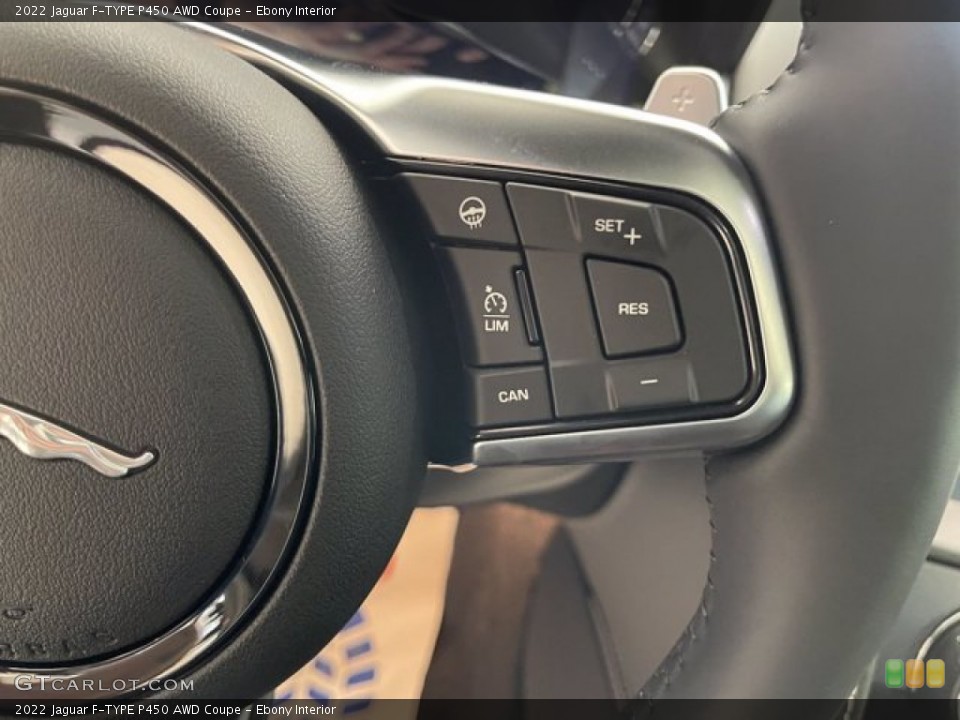 Ebony Interior Steering Wheel for the 2022 Jaguar F-TYPE P450 AWD Coupe #142945659