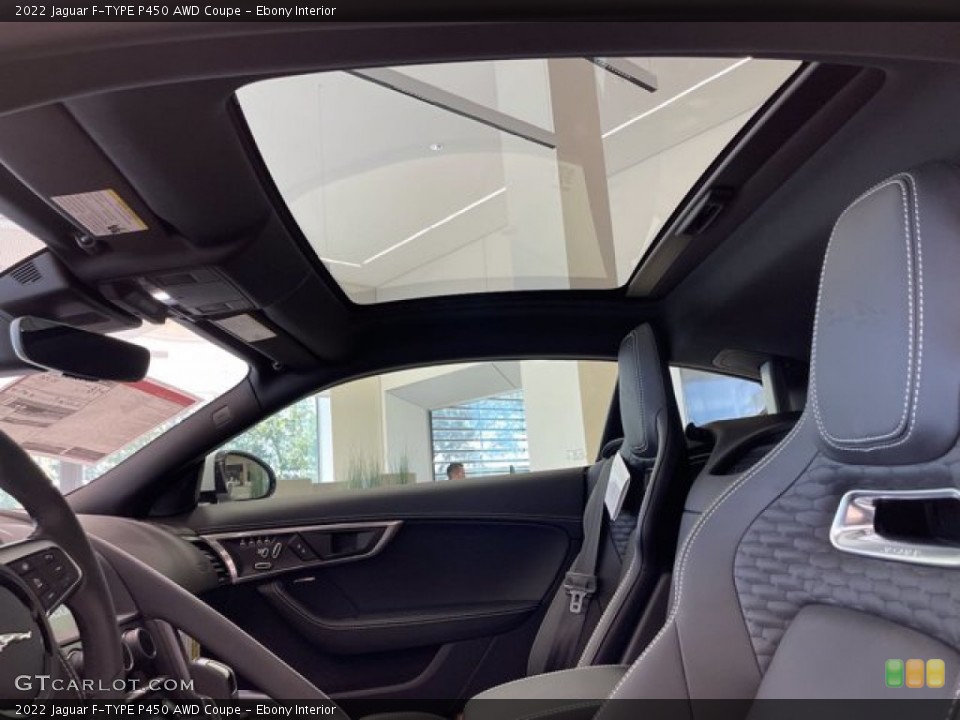 Ebony Interior Sunroof for the 2022 Jaguar F-TYPE P450 AWD Coupe #142945719