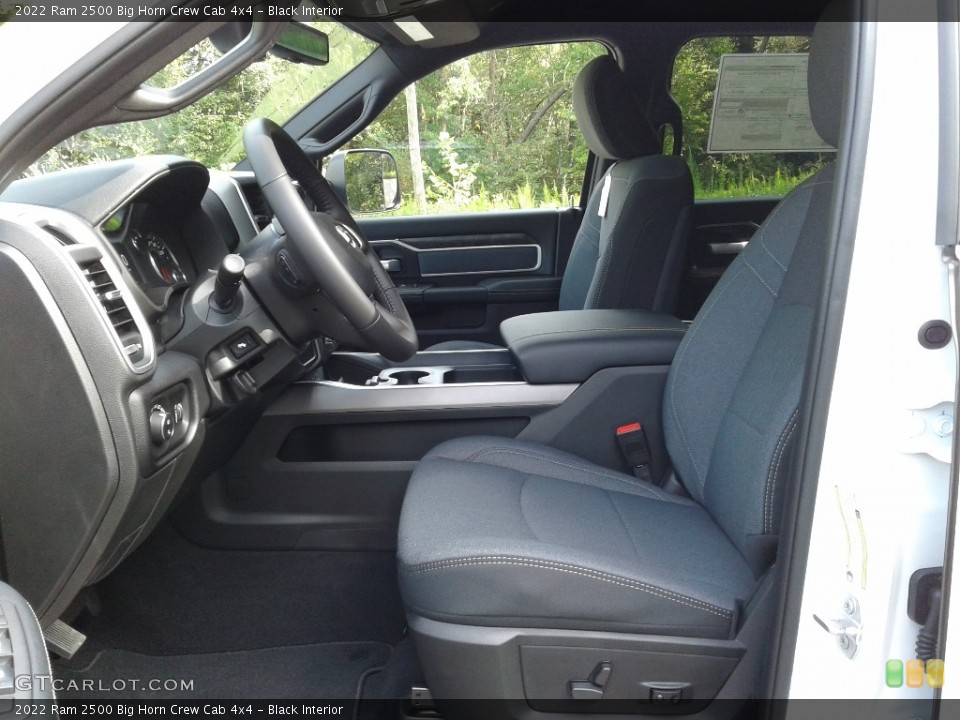 Black Interior Front Seat for the 2022 Ram 2500 Big Horn Crew Cab 4x4 #142947339