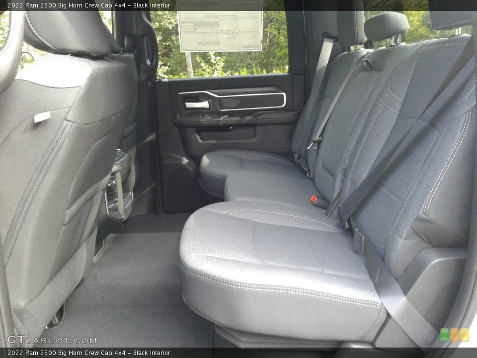 Black Interior Rear Seat for the 2022 Ram 2500 Big Horn Crew Cab 4x4 #142947438
