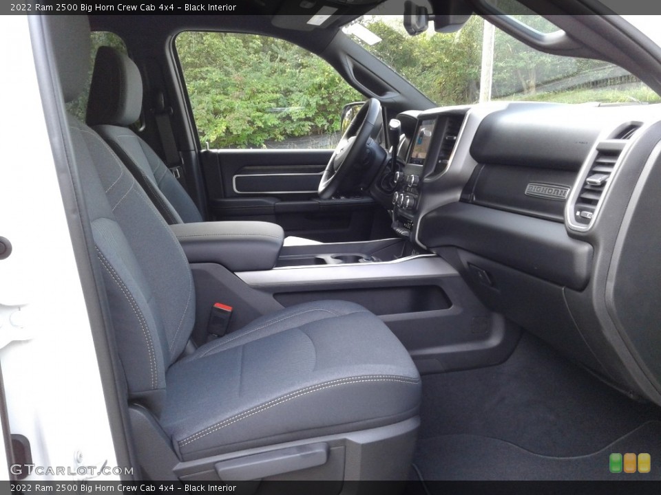 Black Interior Front Seat for the 2022 Ram 2500 Big Horn Crew Cab 4x4 #142947504