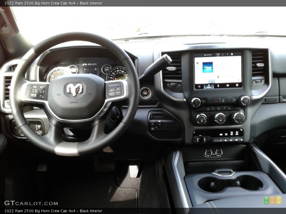 Black Interior Dashboard for the 2022 Ram 2500 Big Horn Crew Cab 4x4 #142947522