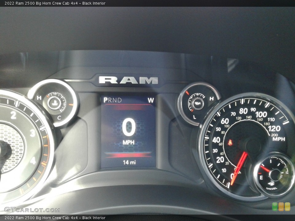 Black Interior Gauges for the 2022 Ram 2500 Big Horn Crew Cab 4x4 #142947591