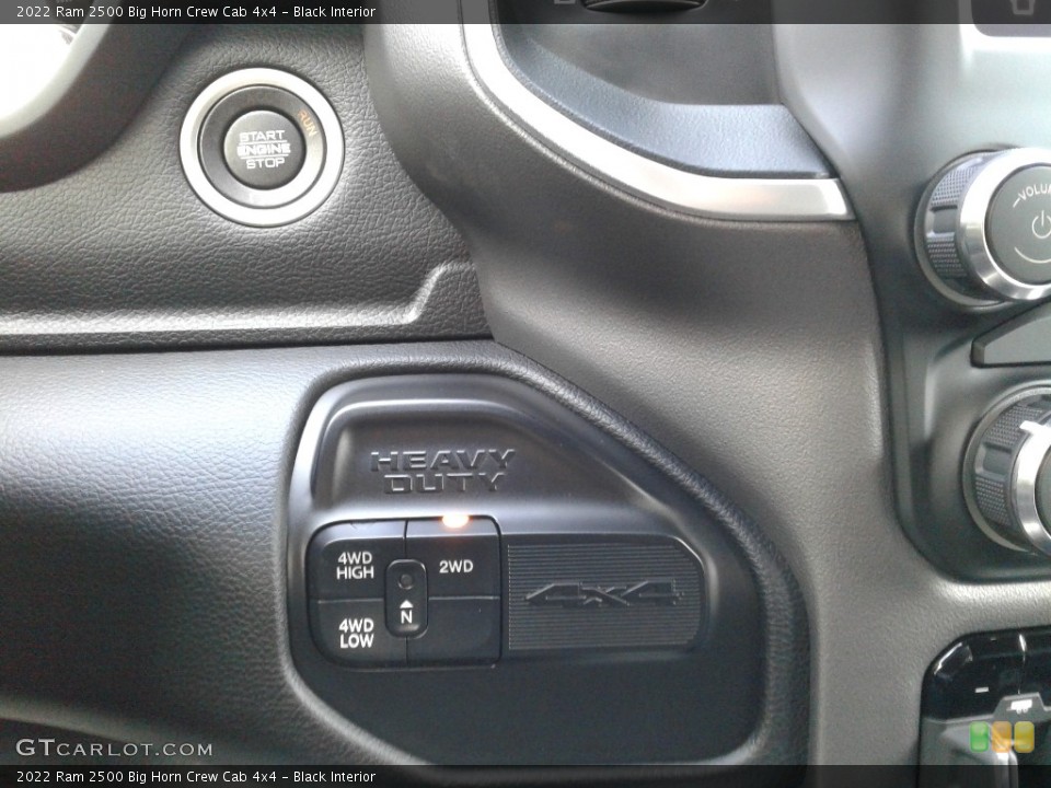 Black Interior Controls for the 2022 Ram 2500 Big Horn Crew Cab 4x4 #142947681