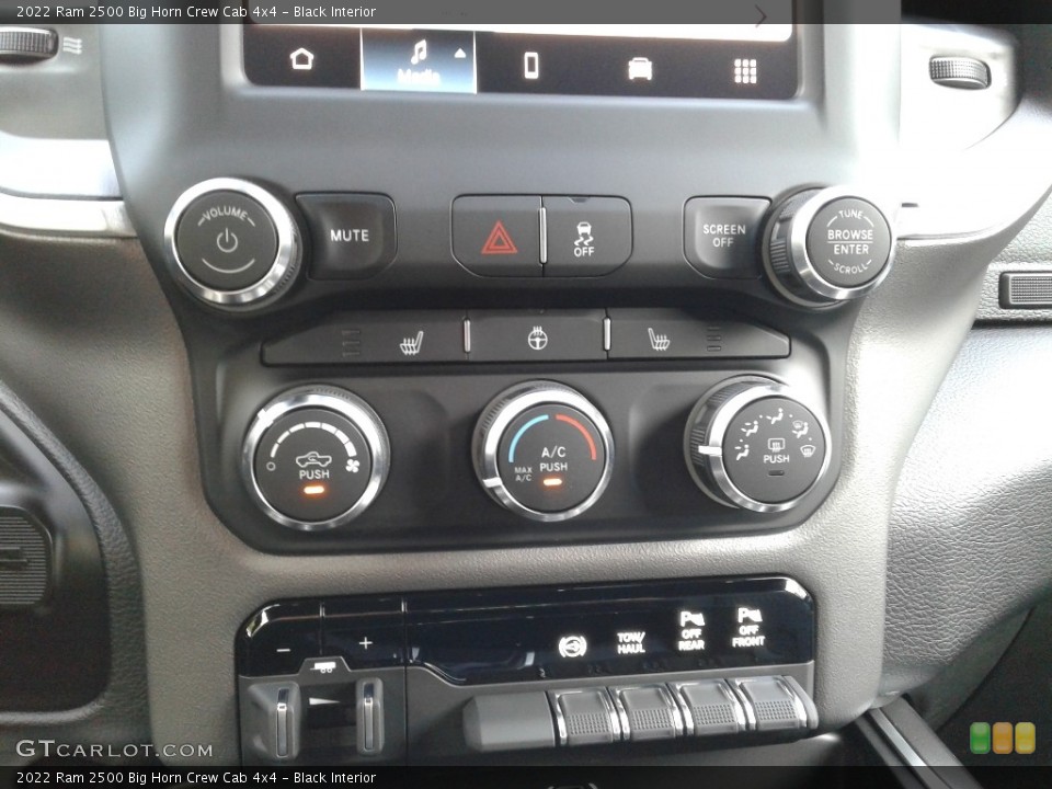 Black Interior Controls for the 2022 Ram 2500 Big Horn Crew Cab 4x4 #142947708