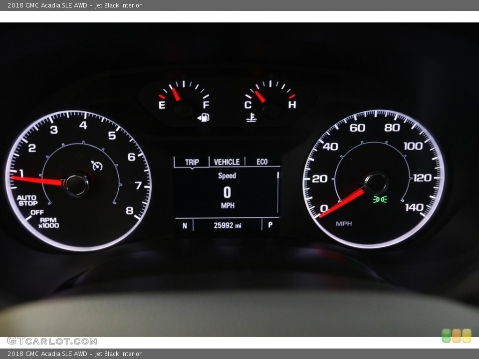 Jet Black Interior Gauges for the 2018 GMC Acadia SLE AWD #142952332