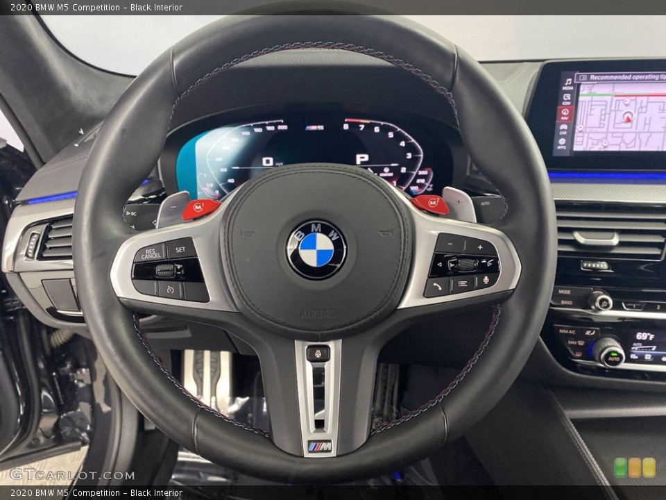 Black Interior Steering Wheel for the 2020 BMW M5 Competition #142953088
