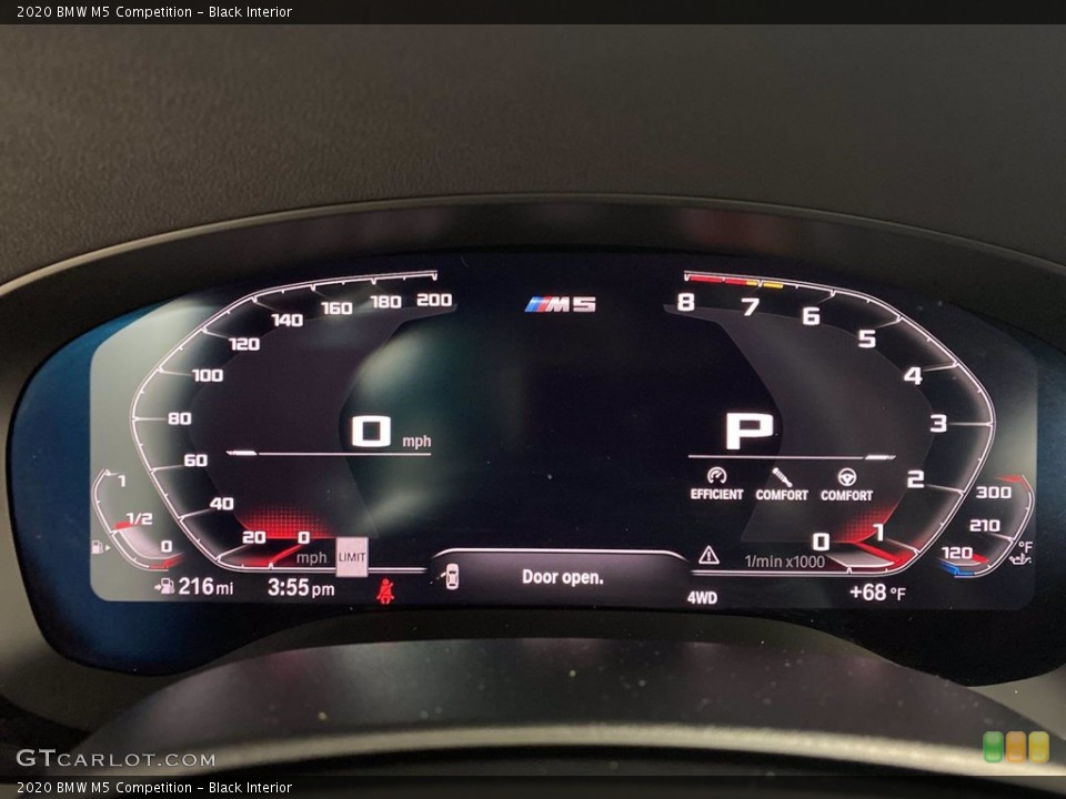 Black Interior Gauges for the 2020 BMW M5 Competition #142953148