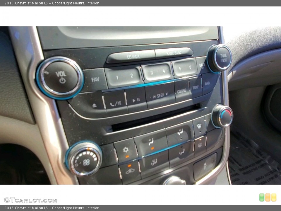 Cocoa/Light Neutral Interior Controls for the 2015 Chevrolet Malibu LS #142955788