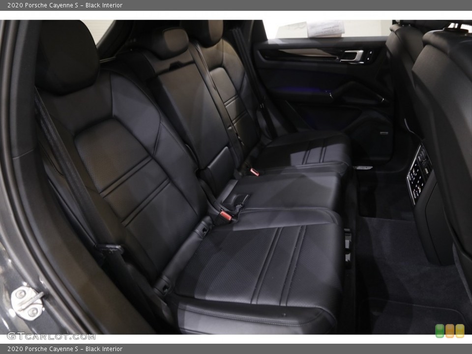 Black Interior Rear Seat for the 2020 Porsche Cayenne S #142956256