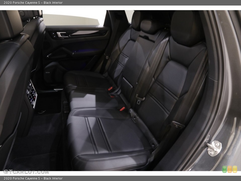 Black Interior Rear Seat for the 2020 Porsche Cayenne S #142956265