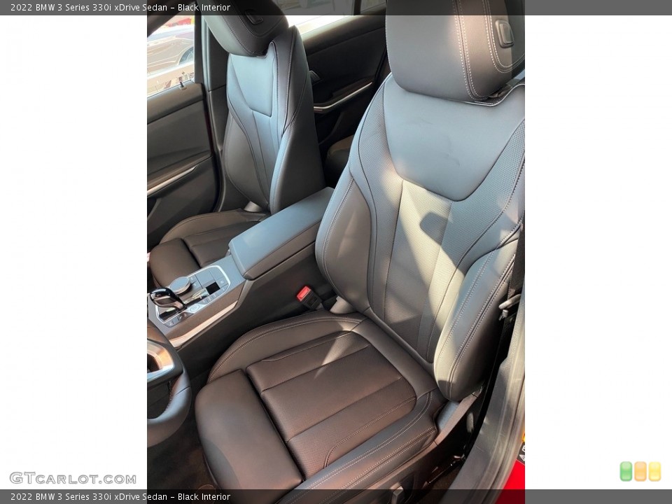 Black Interior Front Seat for the 2022 BMW 3 Series 330i xDrive Sedan #142956338
