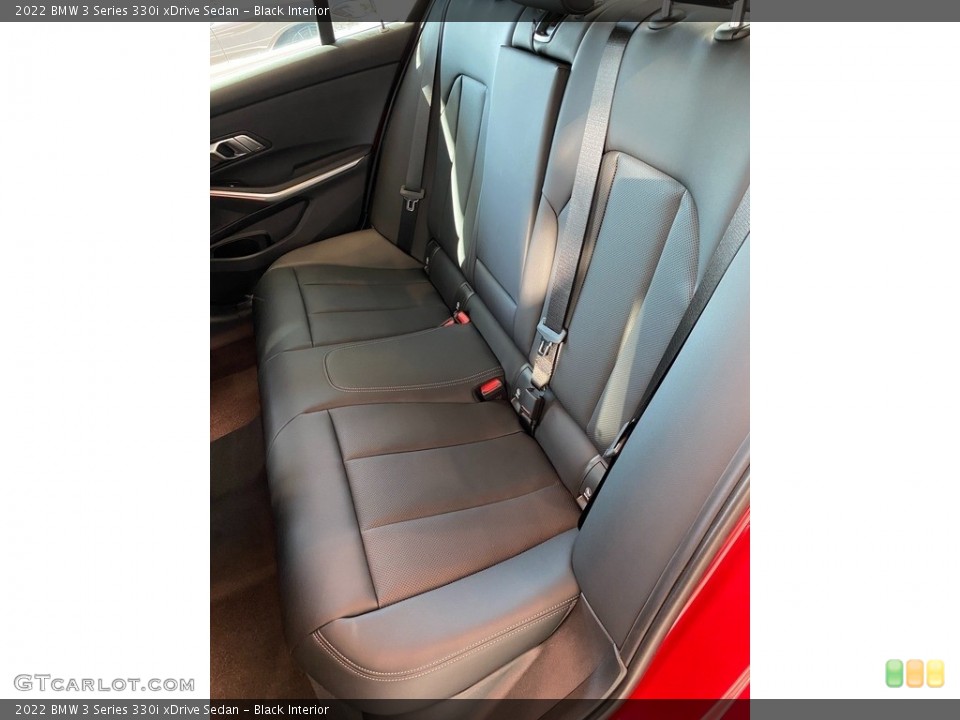 Black Interior Rear Seat for the 2022 BMW 3 Series 330i xDrive Sedan #142956346