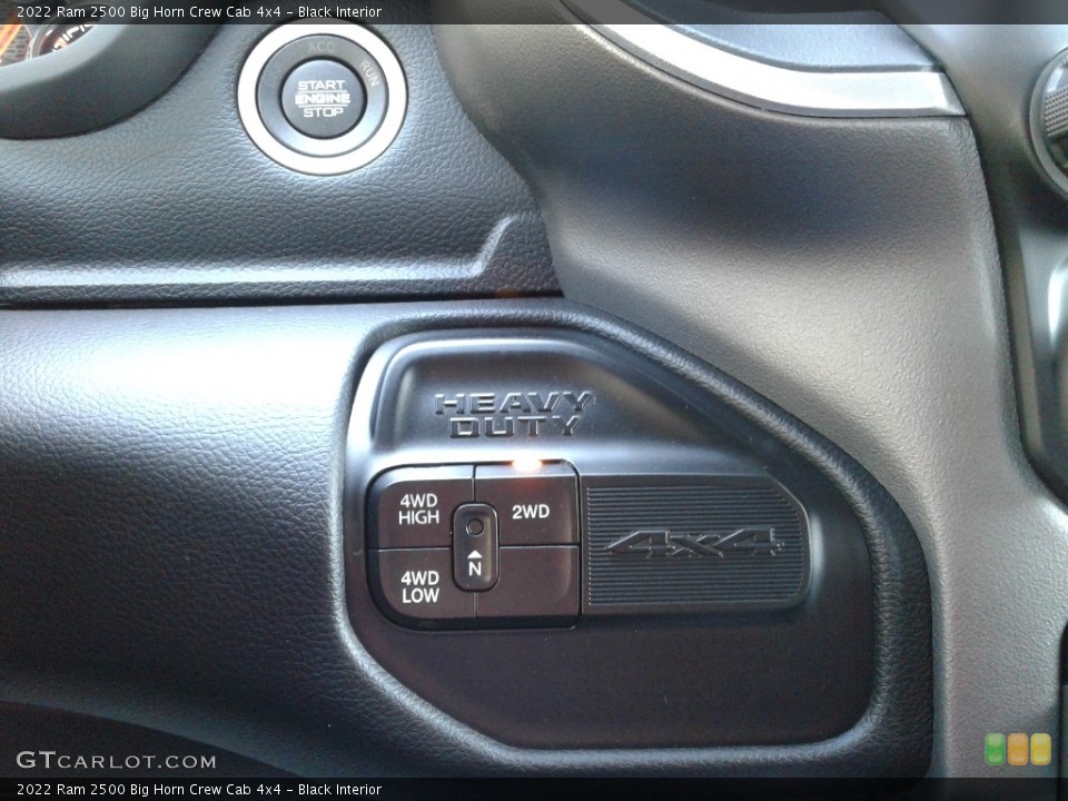 Black Interior Controls for the 2022 Ram 2500 Big Horn Crew Cab 4x4 #142957422