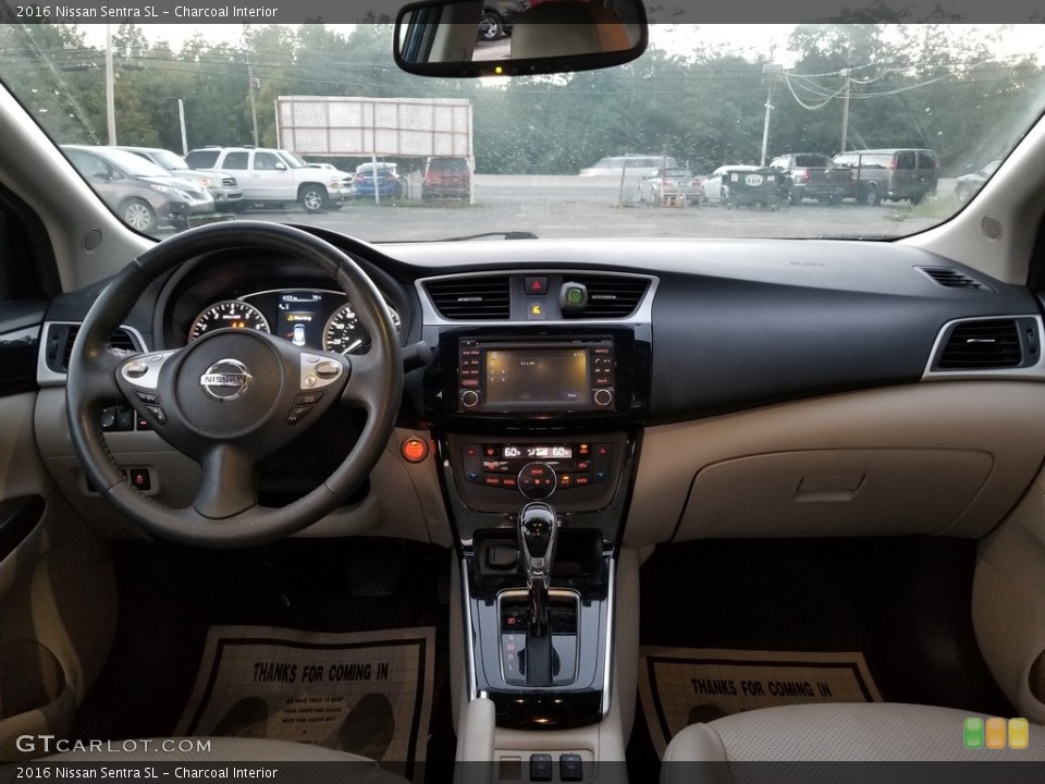 Charcoal Interior Dashboard for the 2016 Nissan Sentra SL #142957494