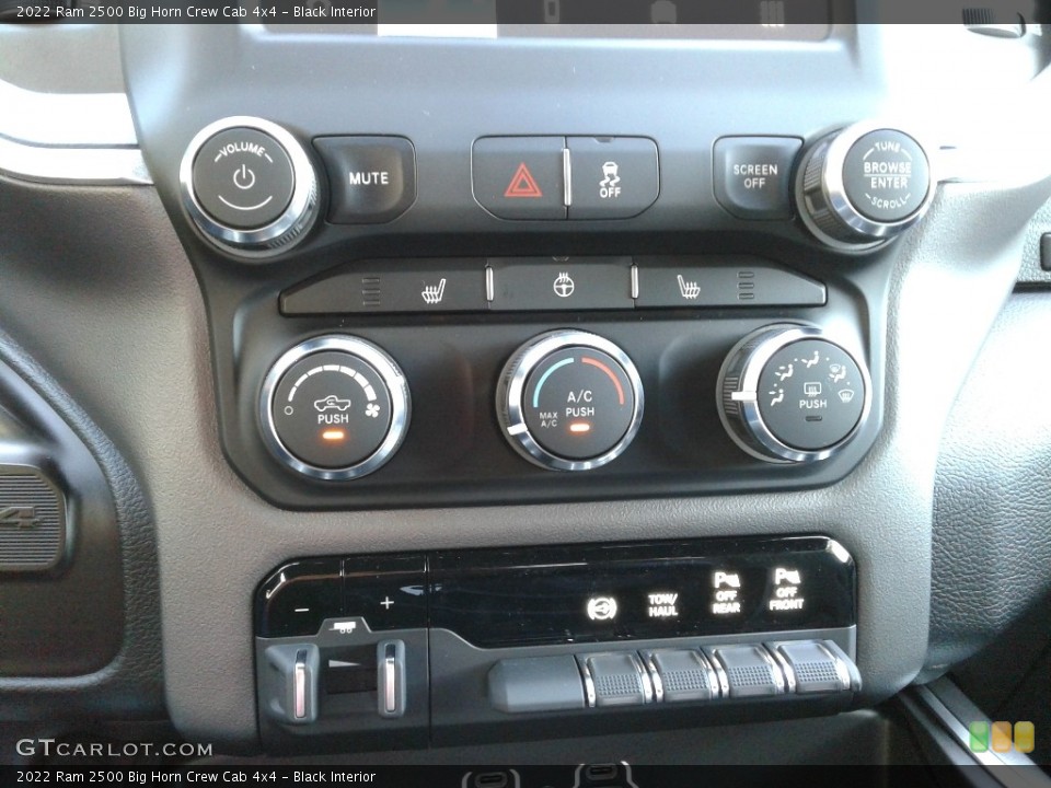 Black Interior Controls for the 2022 Ram 2500 Big Horn Crew Cab 4x4 #142957506