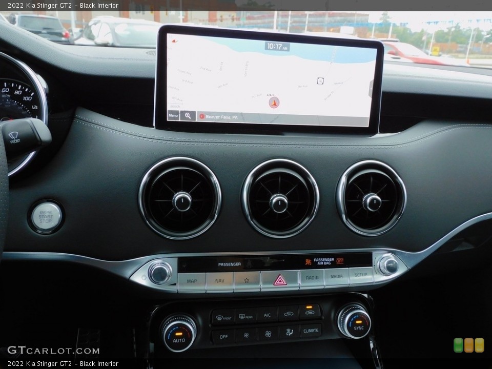 Black Interior Controls for the 2022 Kia Stinger GT2 #142960626