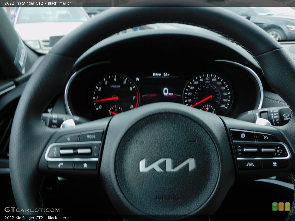 Black Interior Steering Wheel for the 2022 Kia Stinger GT2 #142960716