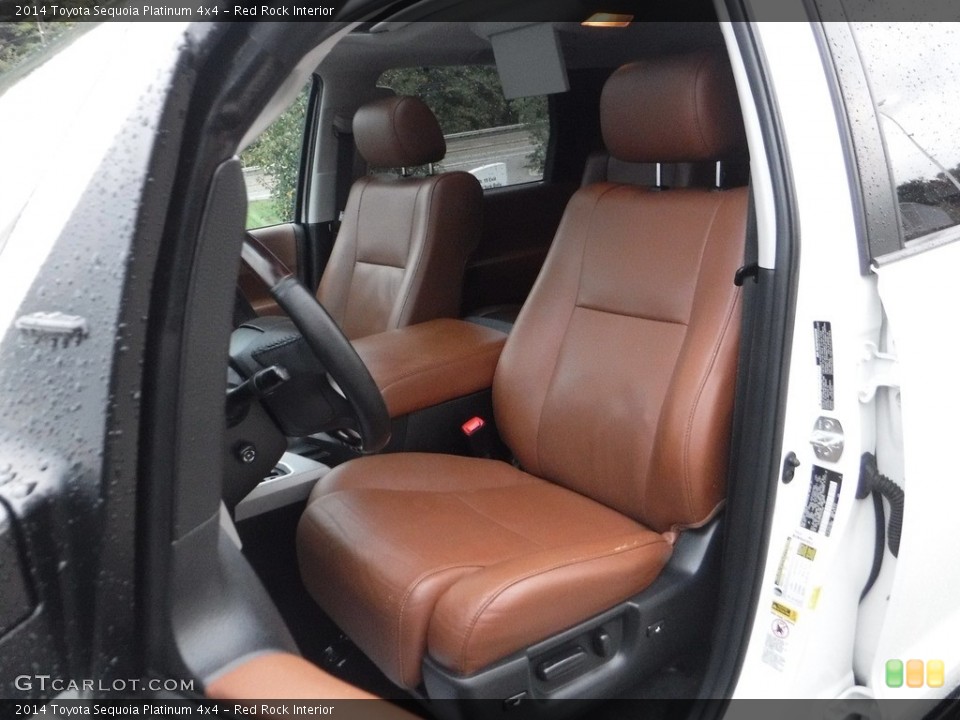 Red Rock Interior Front Seat for the 2014 Toyota Sequoia Platinum 4x4 #142962837