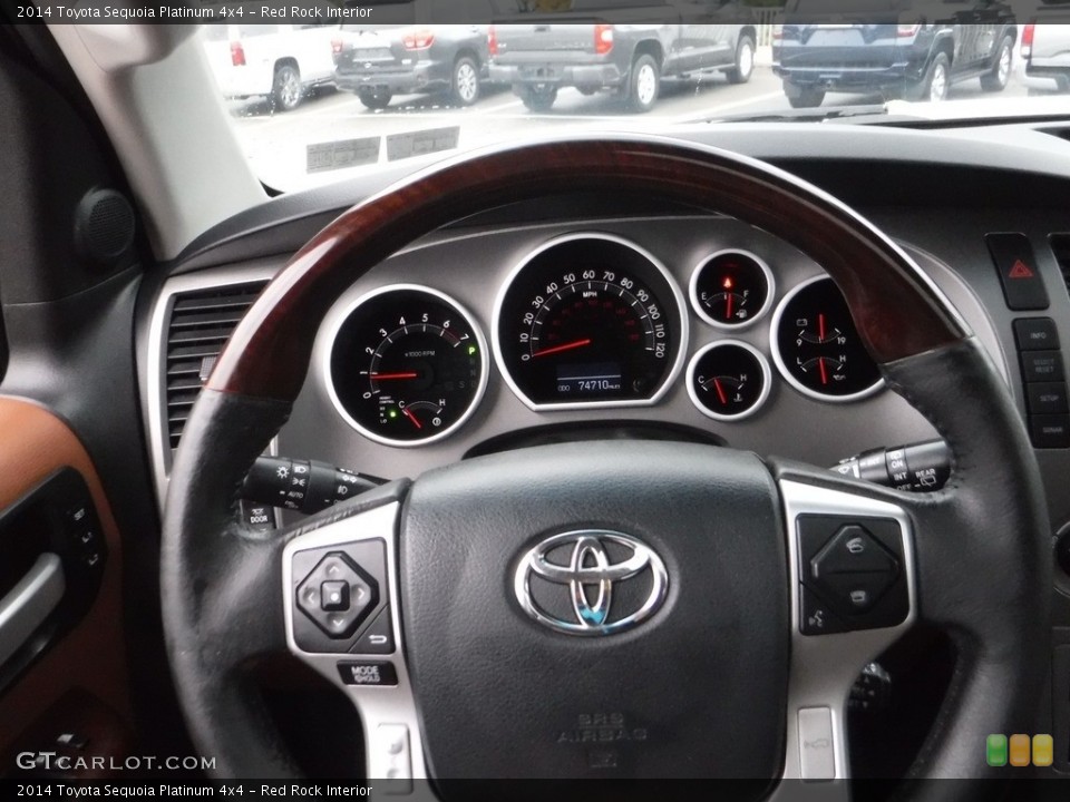 Red Rock Interior Steering Wheel for the 2014 Toyota Sequoia Platinum 4x4 #142962939