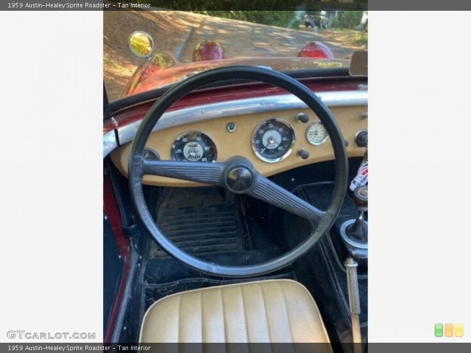 Tan Interior Steering Wheel for the 1959 Austin-Healey Sprite Roadster #142967585