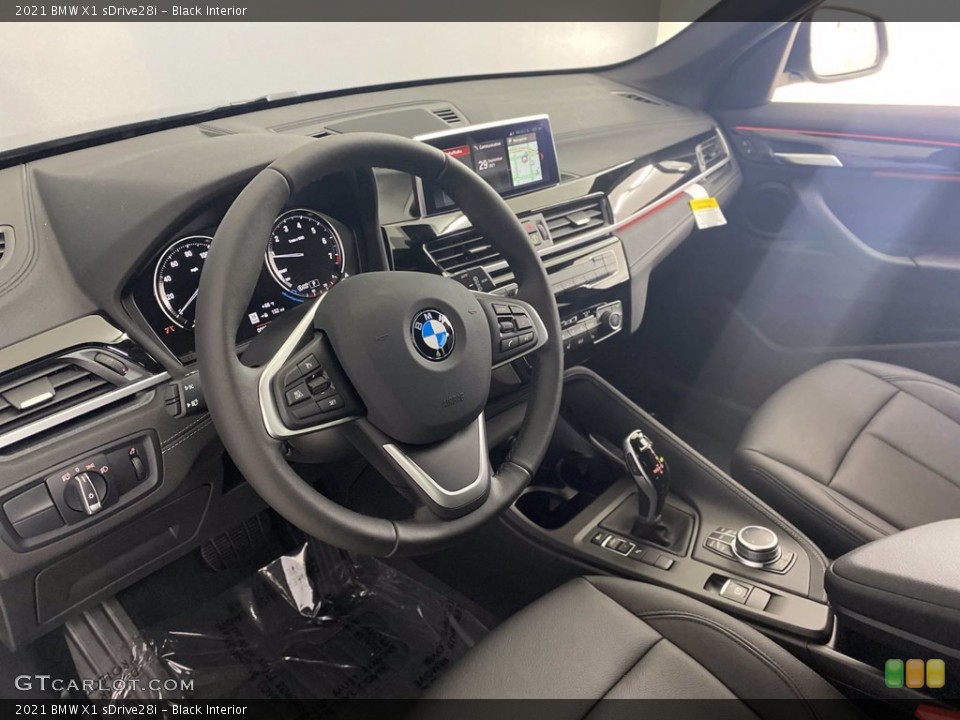 Black Interior Dashboard for the 2021 BMW X1 sDrive28i #142967897