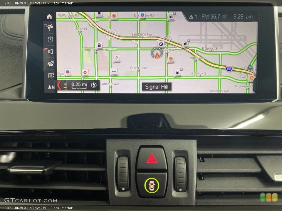 Black Interior Navigation for the 2021 BMW X1 sDrive28i #142968089