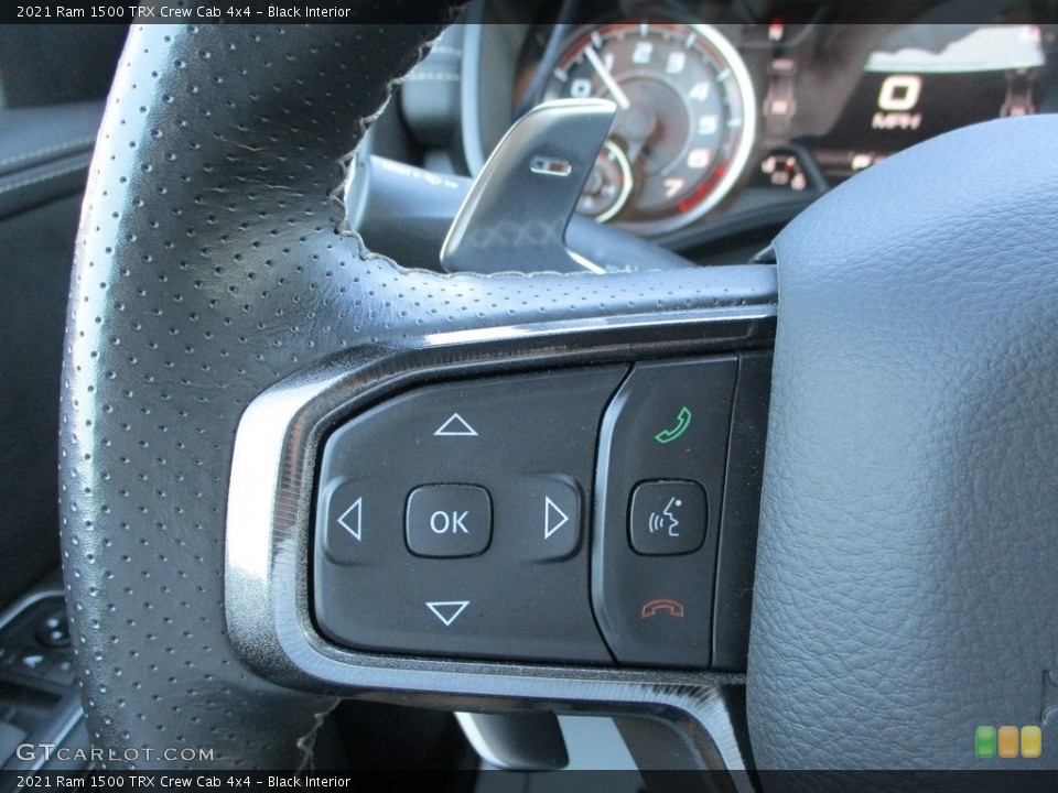 Black Interior Steering Wheel for the 2021 Ram 1500 TRX Crew Cab 4x4 #142968776