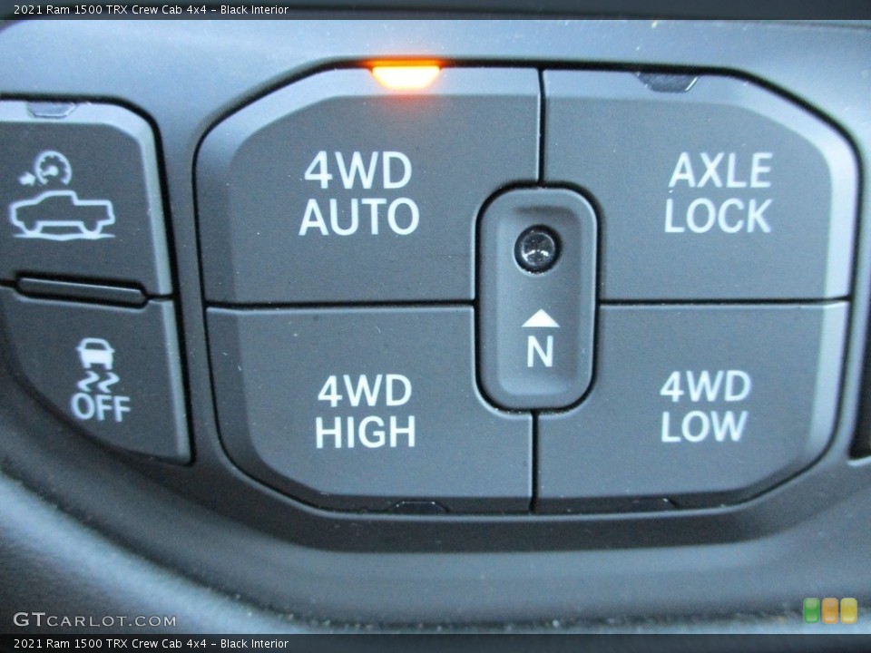 Black Interior Controls for the 2021 Ram 1500 TRX Crew Cab 4x4 #142968851