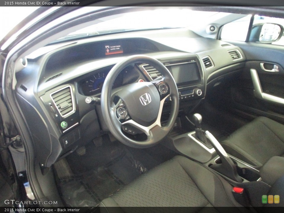 Black Interior Dashboard for the 2015 Honda Civic EX Coupe #142970819