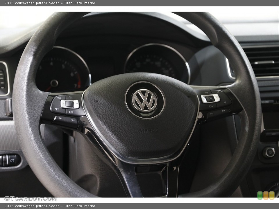 Titan Black Interior Steering Wheel for the 2015 Volkswagen Jetta SE Sedan #142970858