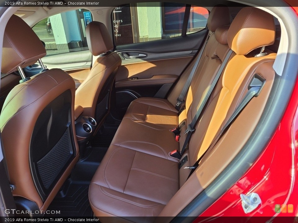 Chocolate Interior Rear Seat for the 2019 Alfa Romeo Stelvio Ti AWD #142973606
